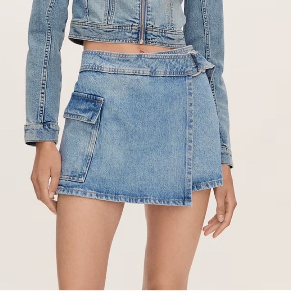 Mango Denim Skort - Picture 1 of 5